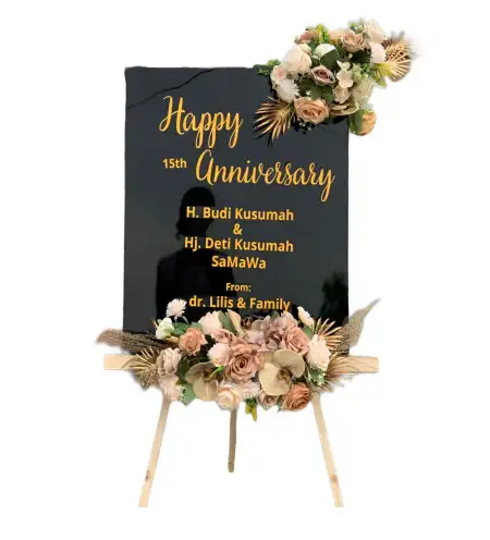 Papan Bunga Akrilik Ballroom Wedding Rancamaya