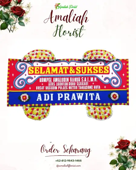 Papan Bunga Ucapan Selamat Ballroom Wedding Rancamaya